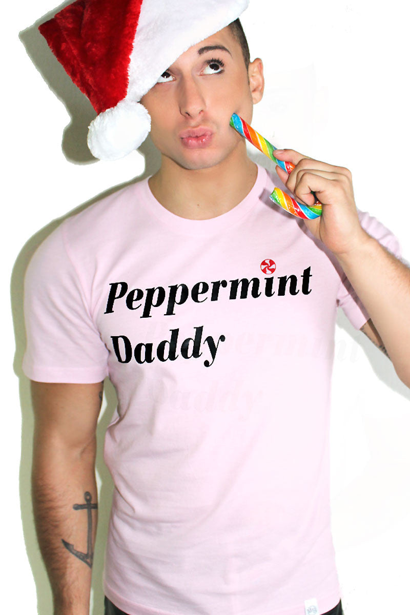 Peppermint Daddy Tee-Pink